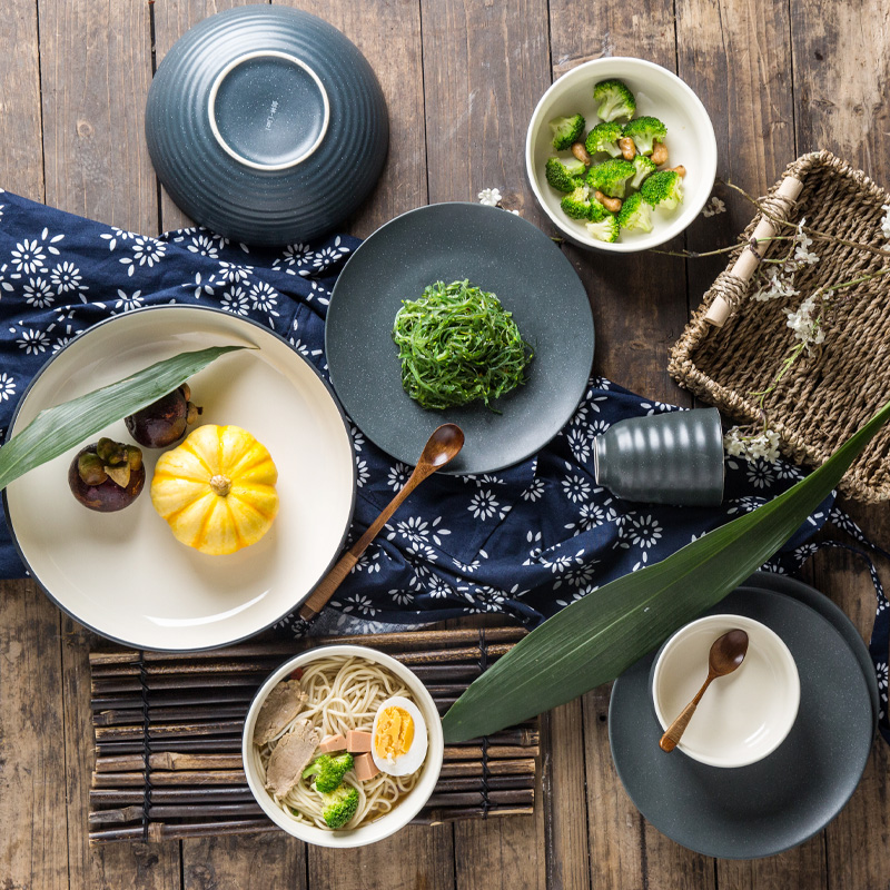Jian Lin, a Japanese creative dishes eat dishes suit household ceramics tableware 48 home 4 to 6 people in northern Europe