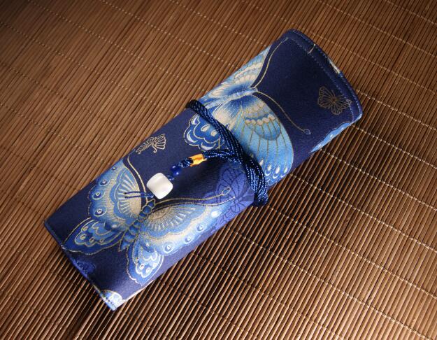 Dragon hand for handmade homemade pen bag pen pen bag New products Blue colour butterfly pen curtain 5 1 clothes
