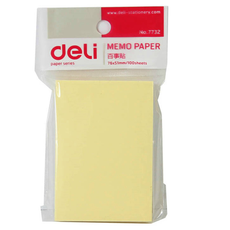 Deli 7732 Post-it Notes ColorEdo Sticky Notes With Stickiness Memorandum Stickers 76*51mm Office Supplies