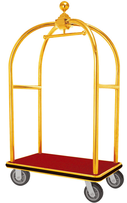 Tool Cart Luxury Luggage Cart Big Golden Top Hotel Luggage Cart Big Golden Top Luggage Cart Flat Trolley