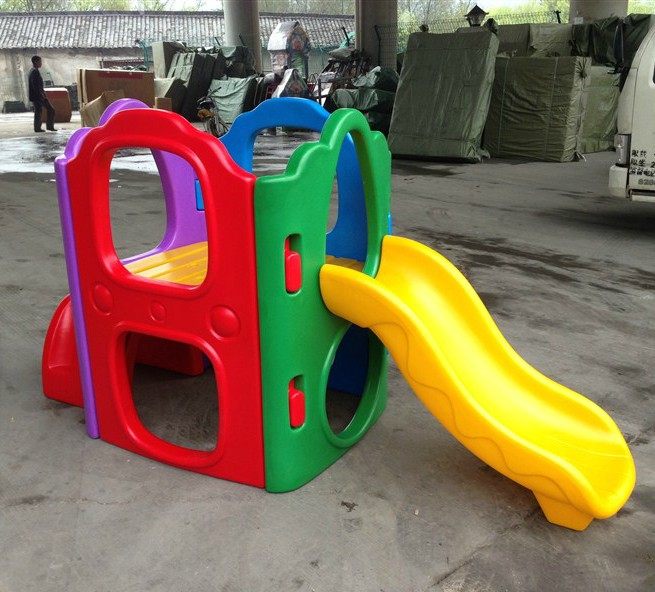Plastic Small Castle Slides Family Slides Children Outdoor Paradise Slide Terraces Indoor Entertainment City Toys 