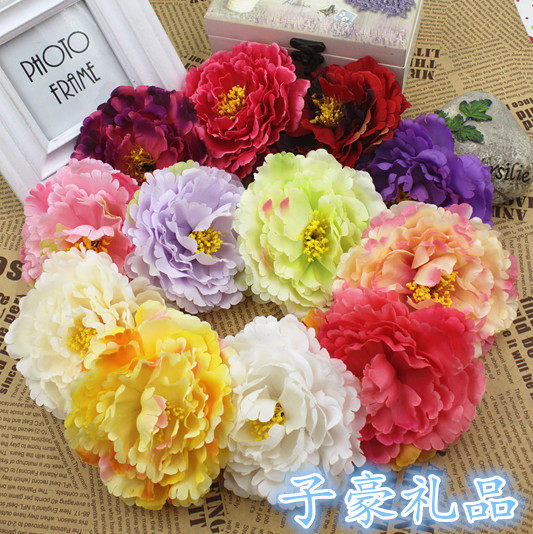 Emulation large number of peony flowers FLOWERS DIY HEADWEAR Clothing Bag decorated with floral art photographic props 12CM-Taobao