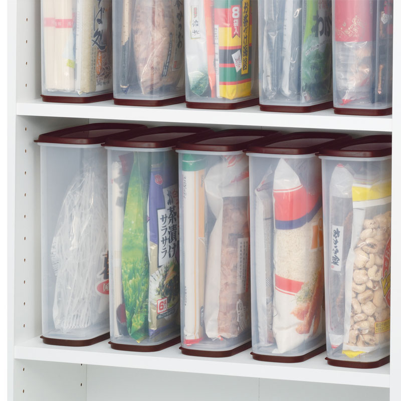 日本进口塑料密封罐食品储物罐密封盒厨房保鲜盒大容量储物收纳盒