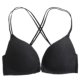 Nút trước không có vòng thép tập hợp áo ngực chéo đẹp lưng dây đeo gợi cảm backless không có dấu vết nhỏ ngực mỏng cup đồ lót nữ