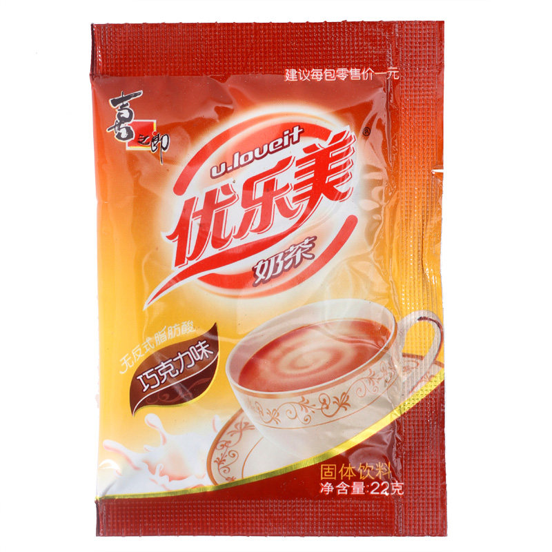 【天猫超市】U．Loveit/优乐美奶茶22g巧克力味 奶茶 袋装 饮料