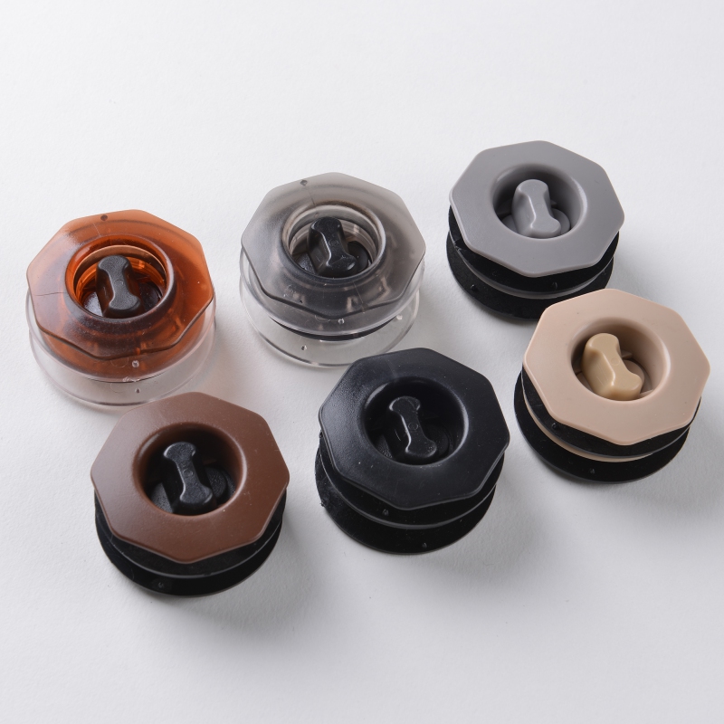 Car anti-slip buckle foot pad fixed buckle rotatable carpet buckle non-slip button wire ring double layer