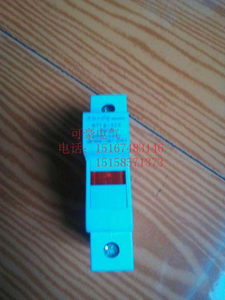 Zhenghao Fuse 32a Cylindrical Cap Fuse Base RT18-32X1P Guide Rail Mount 380V
