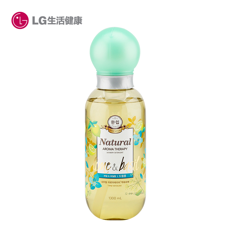 韩国LG正品 TECH/汰蔻防过敏洗衣液包邮 自然芳香酸橙1.3L 滚筒用