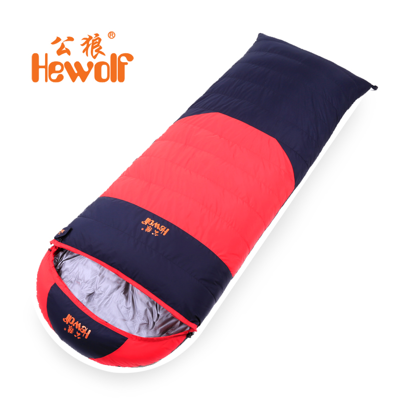 Down Sleeping Bag Outdoor Camping Spring Autumn Winter Adult Envelopes Style Thickened Warm Duck Suede Sleeping Bag-Taobao