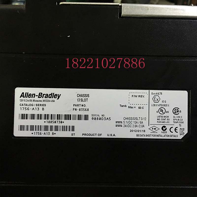 95 percent of new US Allen-Bradley rack 1756-A13 spot special price