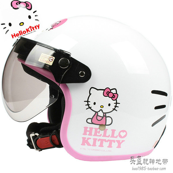 Taiwan EVO big face white electric motor car safety helmet male and female safety helmet warm and anti-UV retro winter