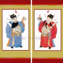 Yang Liuqing Year of Paintmaking Chinese painting custom door post to post-door god handing painting handmaker n