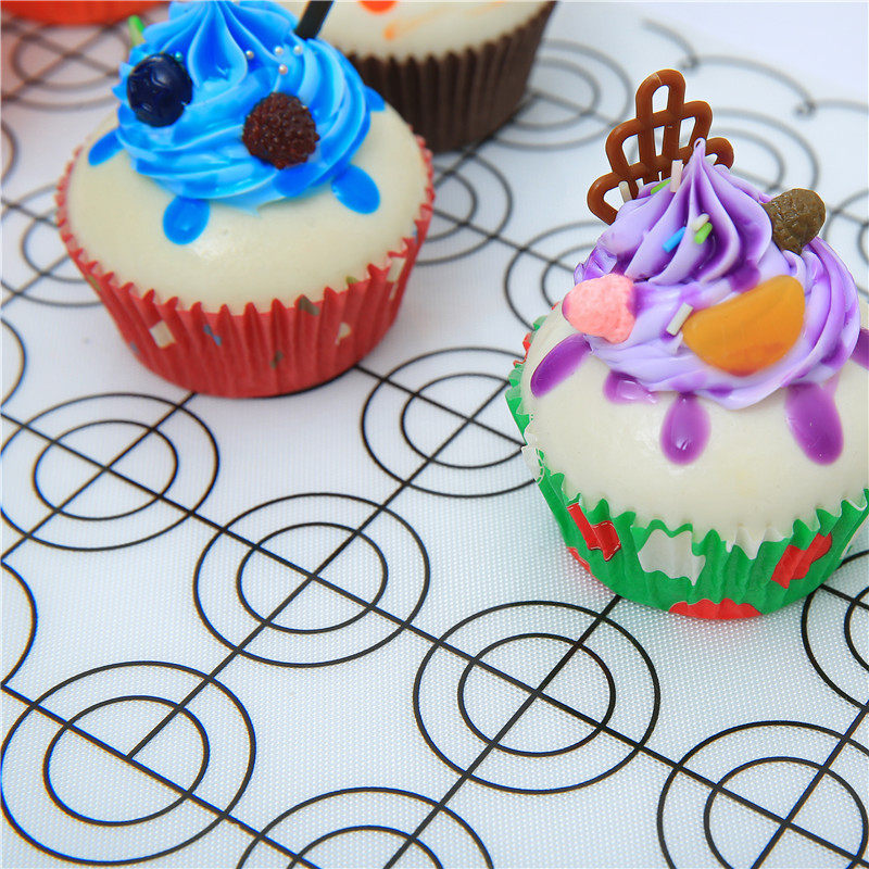 可剪裁耐高温马卡龙垫 曲奇垫 烤箱烤盘多功能硅胶垫烘焙垫