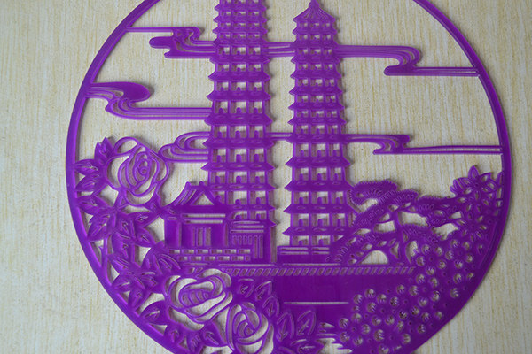 Acrylic laser engraving organic glass laser cutting computer engraving graphic pattern engraving machining