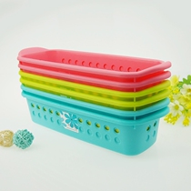 Japan imported inomata long bar finishing storage basket desktop office storage small cosmetics