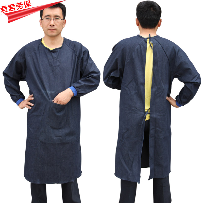 Denim Reverse Dressing Denim Cloth Coat Labor Insurance Overalls