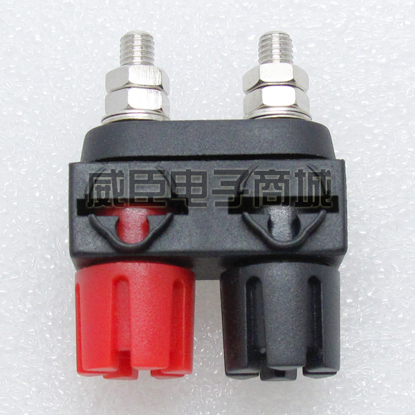 Speaker speaker power amplifier double position red and black joint junction binding post pure copper nickel plated terminal block banana plug socket