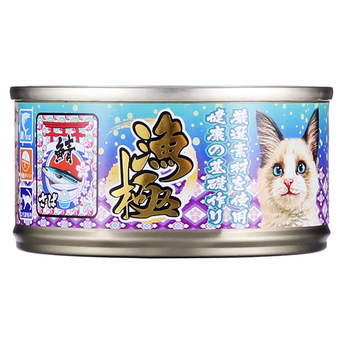 波奇网 宠物猫罐头湿粮猫零食渔极-金枪鱼+鲭鱼80g AY25猫咪罐头