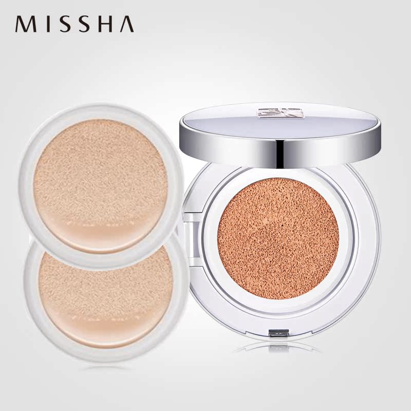 Missha/谜尚幻金凝彩 水润精华气垫粉凝霜超值套装
