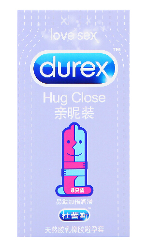 杜蕾斯durex亲昵装超薄超润滑男女用安全套避孕套12只装WYKJ