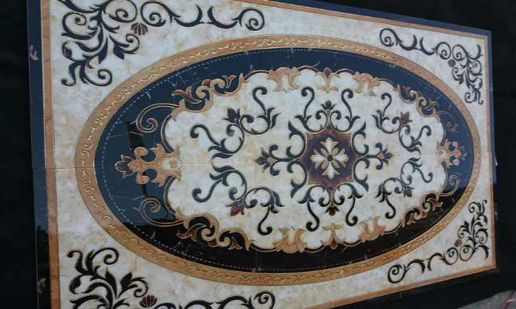 European-style living room floor tiles polished crystal tiles mosaic tiles 800 porch aisle carpet flower throwing gold bricks puzzle