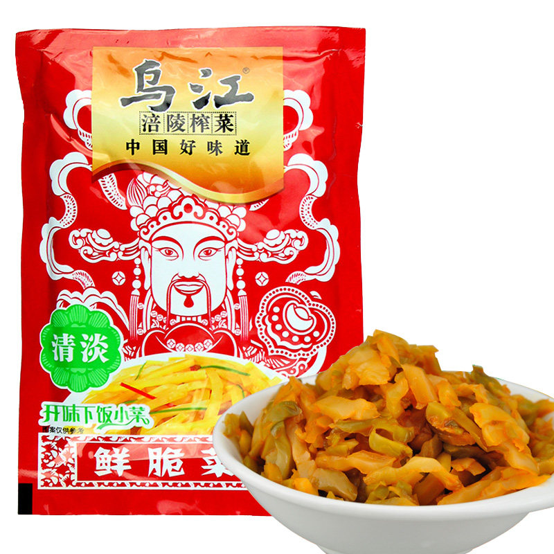 【天猫超市】乌江清淡榨菜鲜脆菜丝88g/袋 下饭菜  特产小吃