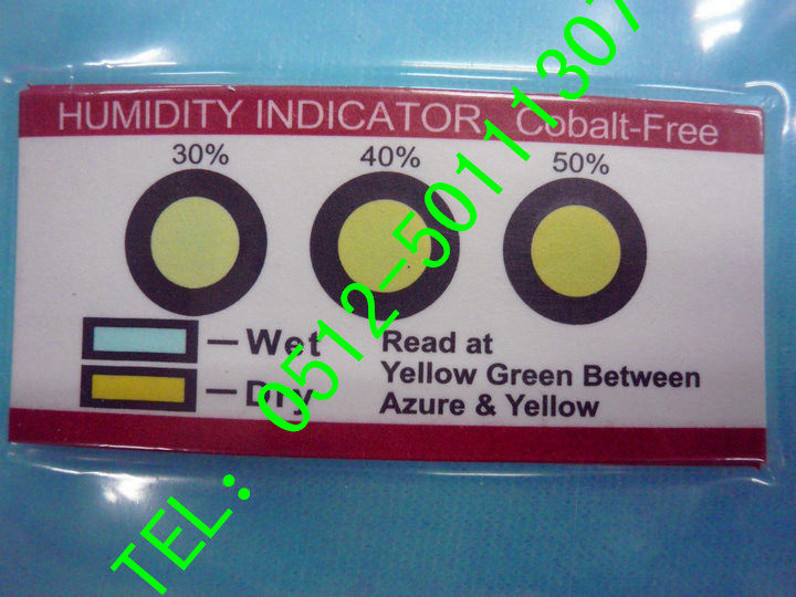 Wholesale humidity indication card yellow humidity card environmentally friendly No cobalt yellow turn blue 3:30 @P%
