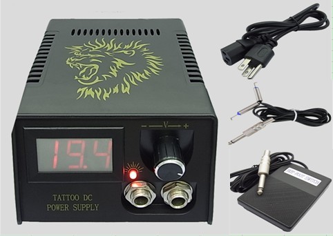 C015 tattoo power suit hexagonal switch hook line digital display liquid crystal power outlet power supply