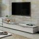 Tủ tivi thời trang phòng khách đơn giản và hiện đại tủ đựng đồ bằng gương đen trắng tủ đồ inox 2,2 mét - Buồng