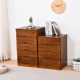 Tủ gỗ cứng 345 ngăn kéo dài 50 rộng 40 ngăn kéo kinh tế lưu trữ tủ sàn ba hoặc năm lớp có khóa tủ gỗ - Buồng tủ quần áo 3 buồng Buồng