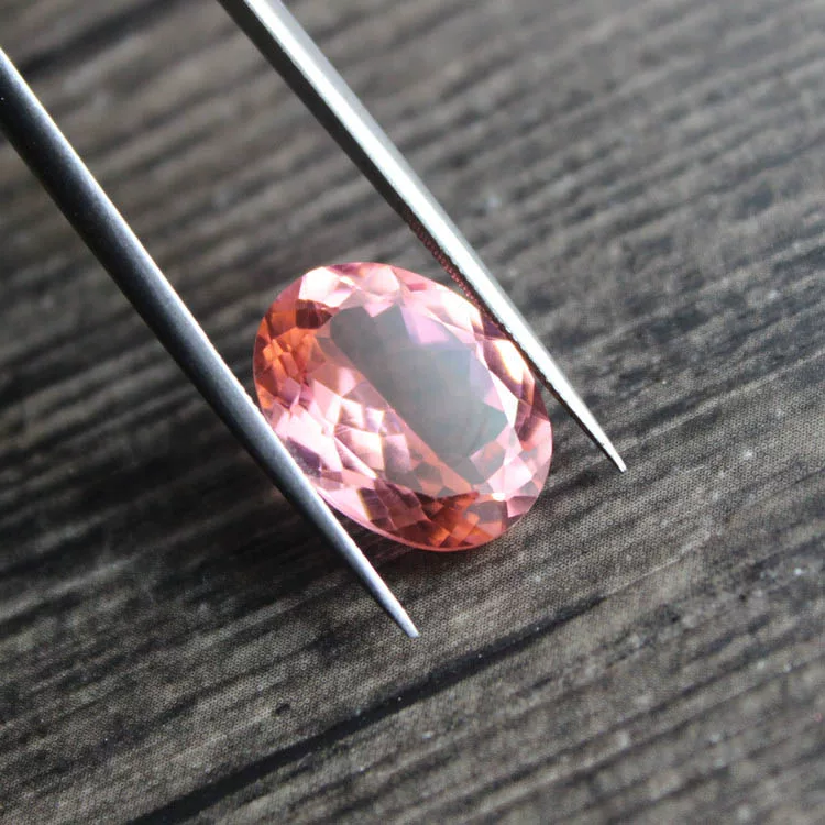 Fuchsia gemstone, stone inlay, ring, boho style