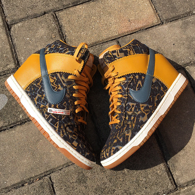 Nike company goods DUNKSKY HI 585560-700 trendy women's inner heightening high tube sports casual shoes