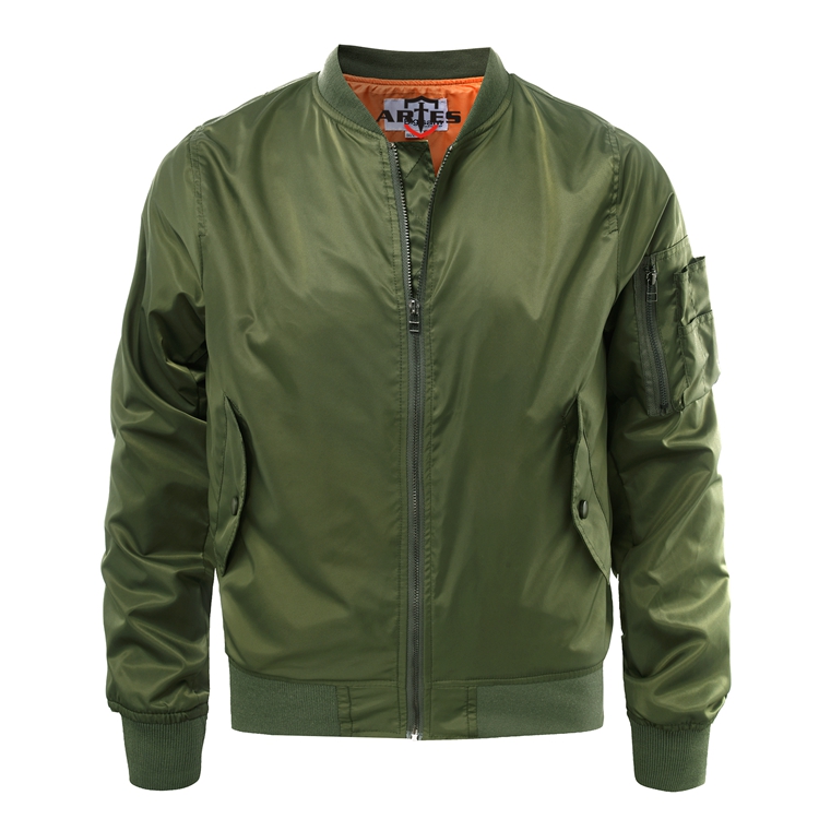 Army green MA1 flight jacket cold cotton suit Tide brand military fan jacket ma-1 pilot jacket baseball suit men
