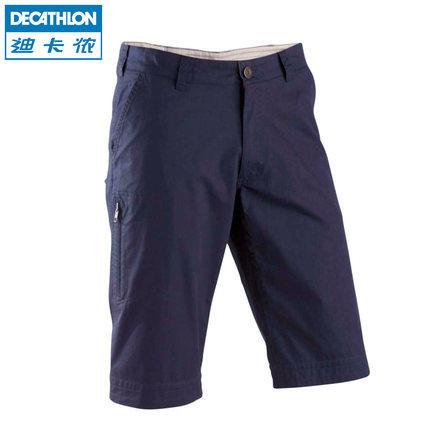 迪卡侬 户外登山短裤 男款 全棉短裤 多袋裤 QUECHUA L1