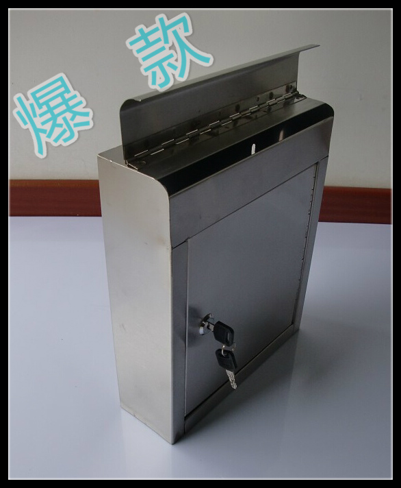 Rectangular Stainless Steel Letter Case Wall-mounted Cell Villa Letterbox Opinion Complaint Whistles Box Big Mailboxes