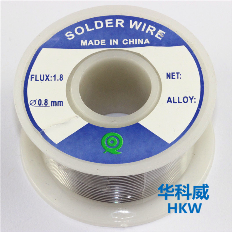 High purity no-wash solder wire 0 8mm tin content 63% rosin core solder wire 50 g roll