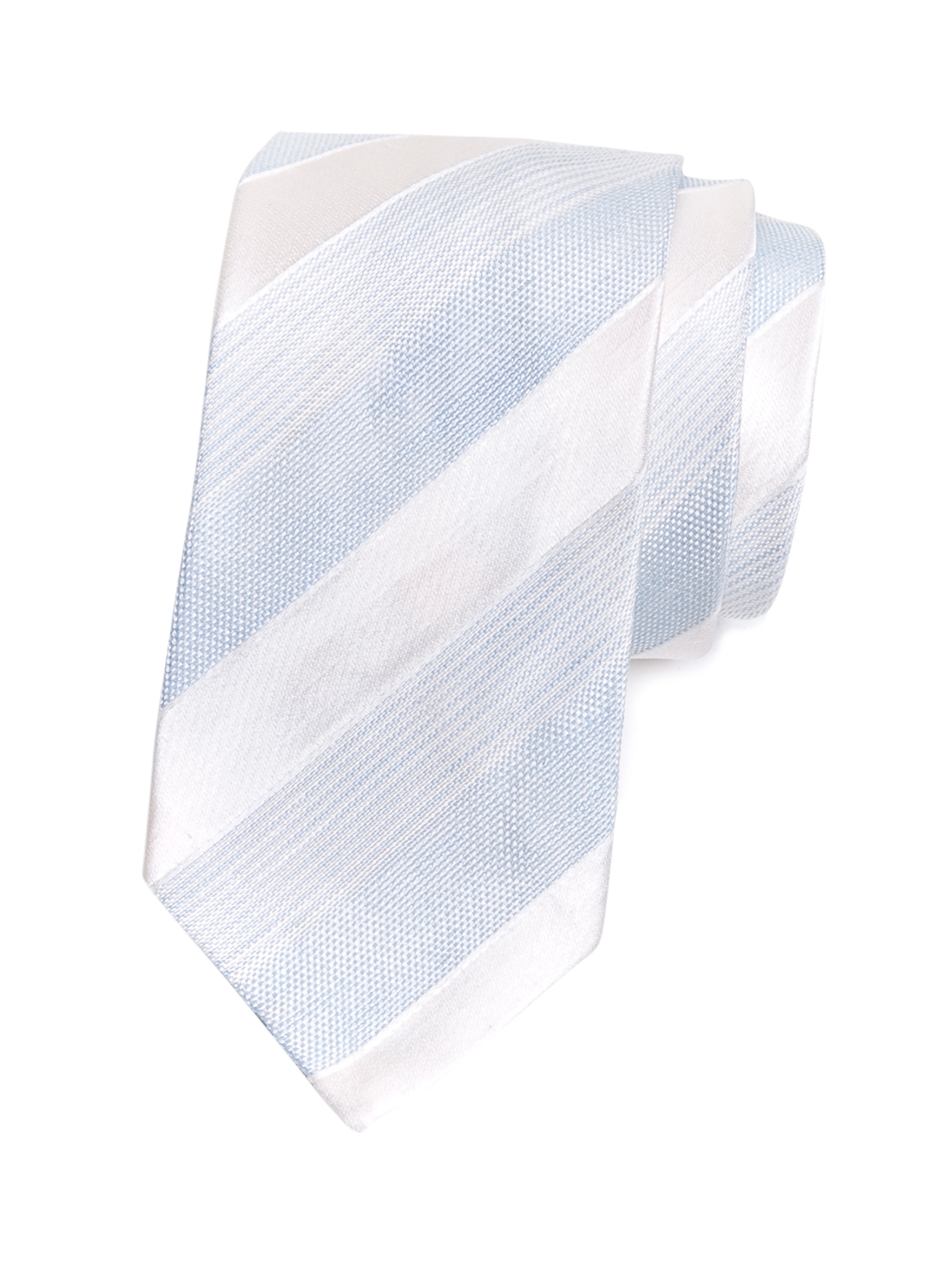 Dolce&Gabbana 蓝白色条纹拼接领带