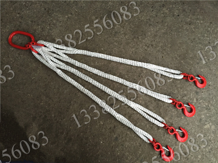 Nylon Hoisting Rope Nylon Rope Hanger Flexible Soft Sling Kit Nylon Hoisting Cable Support Set Support