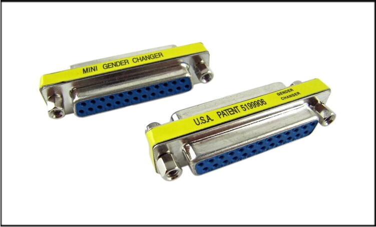 The mate to the mother head and the interface DB25 mother to the mother 25 hole to 25 hole and mouth to the joint