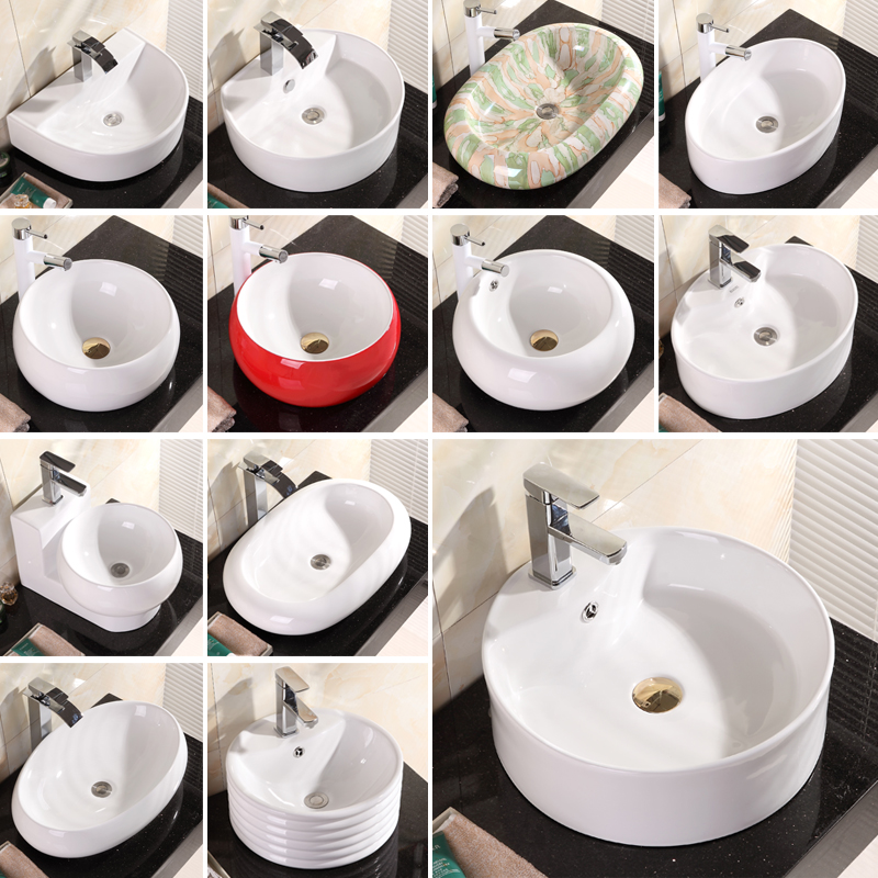 Manufacturer direct sales ceramic table basin with basin washbasin washbasin Art basin square round hand pool surface basin