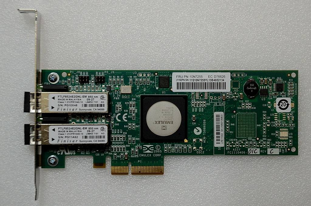The original IBM P6 P7 mini machine 4GB Dual channel optical fiber HBA card IBM 5774 10N7255