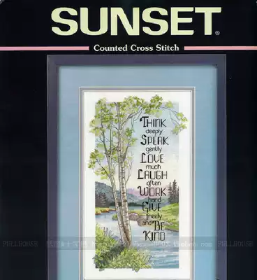 Cross-stitch electronic image redraw source file-DIM-13646 Inspirational Verse