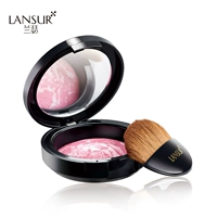 Bộ sản phẩm trang điểm nhẹ Lanser chính hãng thân thiện với làn da, phấn phủ liền mạch 11g hồng hào và trong suốt kéo dài - Blush / Cochineal