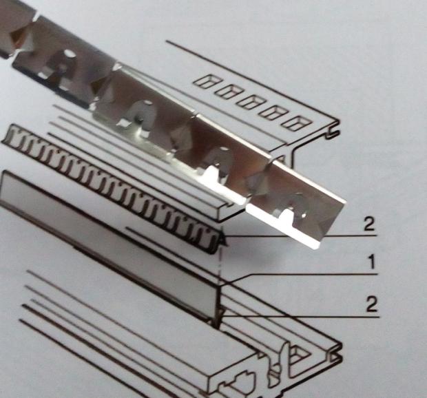 German running for the Tschlofo-( cover-sheet-cross-beam shielding strip) 24560245 24560-245