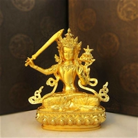 Тибетское снабжение Веншу Бодхисаттва Будда Статуя Пуксии Бодхисаттва Зеленая мать Шакьямуни Будда