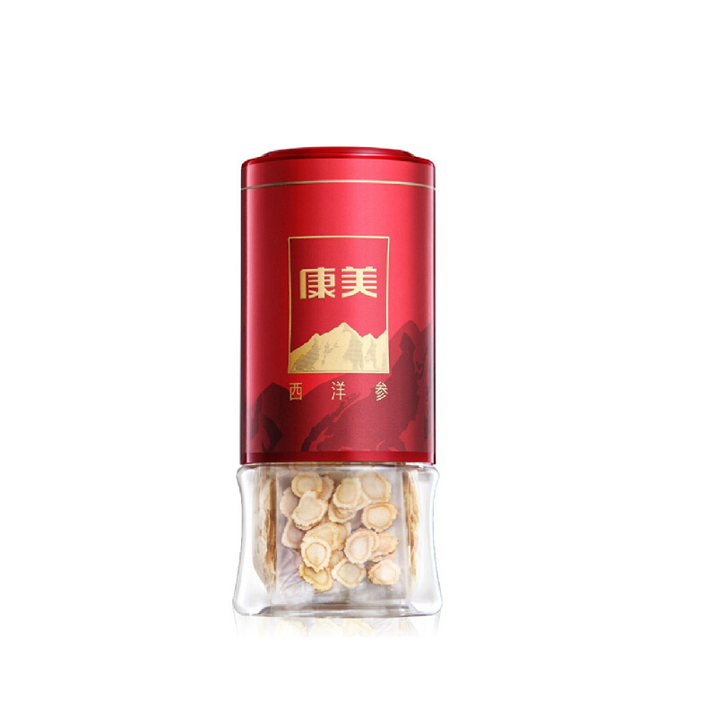 康美西洋参片 精选加拿大进口花旗参圆切含片60g