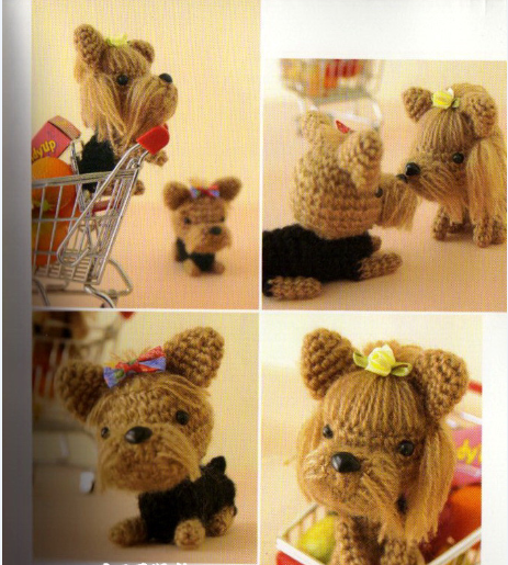 Handmade DIY wool knitting stick needle crochet electronic tutorial non-finished dog every day Japanese illustrated book 3