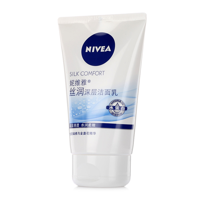 Nivea/妮维雅丝润深层洁面乳100g 洗面奶 正品 深层清洁 泡沫