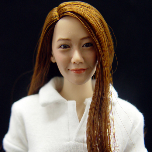 Korean workshop kumik female soldier 1 6 head sculpture KM-005 soldier spare parts spot