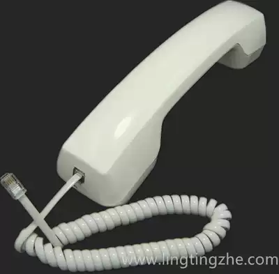 Ordinary electric wired phone microphone handle with curved landline phone handset wired phone handle